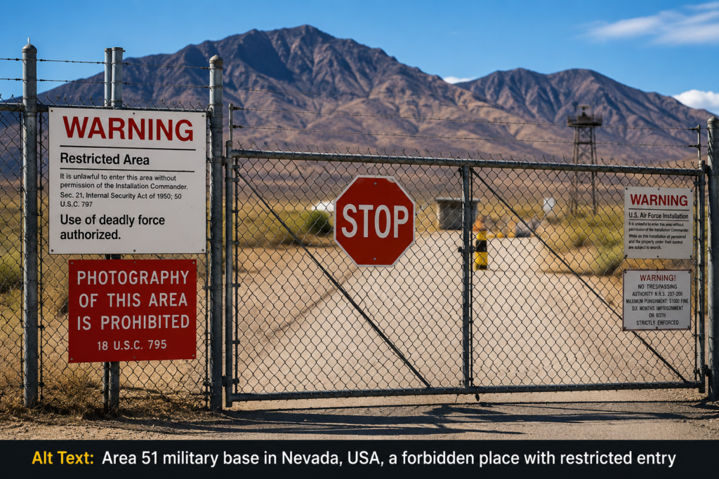 Area 51 one of the most mysterious Forbidden Places in the world