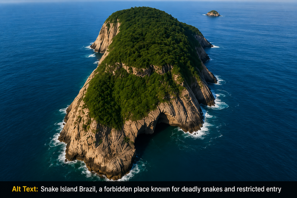 Snake Island Brazil Forbidden Place known for deadly snakes and restricted entry