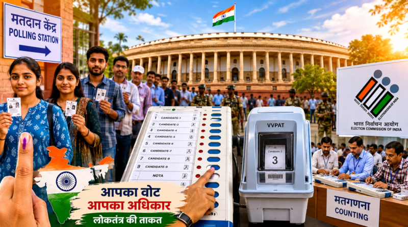 भारत में चुनाव प्रक्रिया EVM VVPAT मतदान केंद्र और वोटिंग सिस्टम की पूरी जानकारी