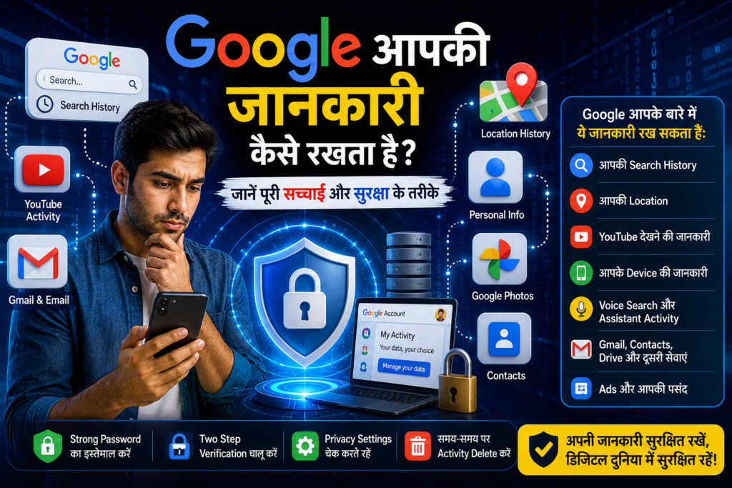 Google Personal जानकारी और Data Security Privacy Tips