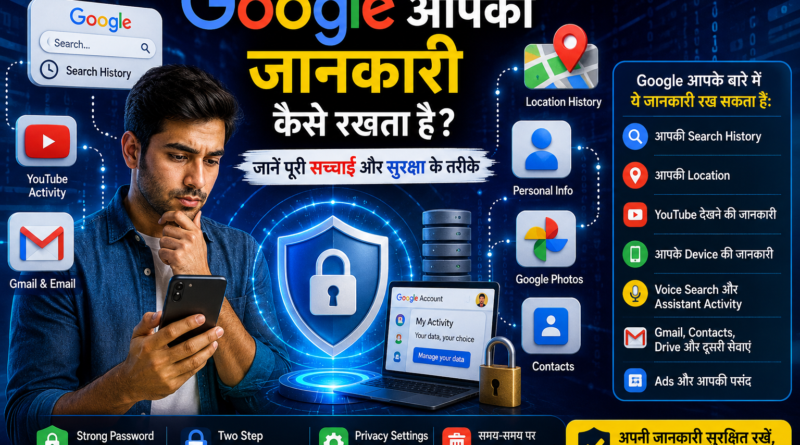 Google Personal जानकारी और Data Security Privacy Tips